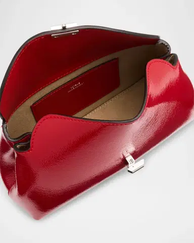 Toteme Mini T-Lock Naplack Leather Clutch | Thumbnail 4 Toteme Mini T-Lock Naplack Leather Clutch | Thumbnail 4