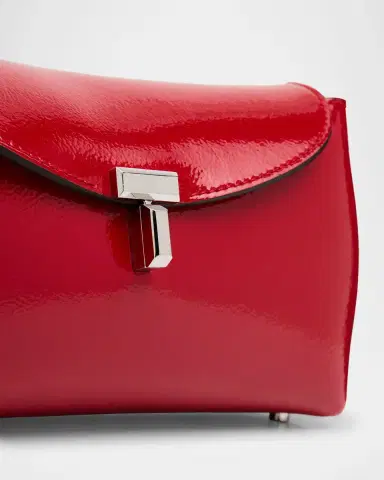 Toteme Mini T-Lock Naplack Leather Clutch | Thumbnail 5 Toteme Mini T-Lock Naplack Leather Clutch | Thumbnail 5