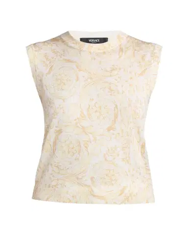 Versace Barocco '92 Sleeveless Knit Top | Thumbnail 1 Versace Barocco '92 Sleeveless Knit Top | Thumbnail 1
