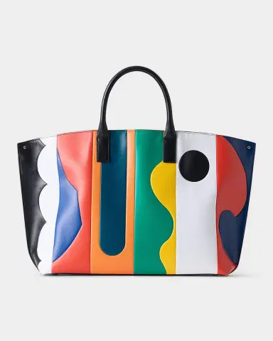 Akris Ai Medium Patchwork Leather Tote Bag | Thumbnail 3