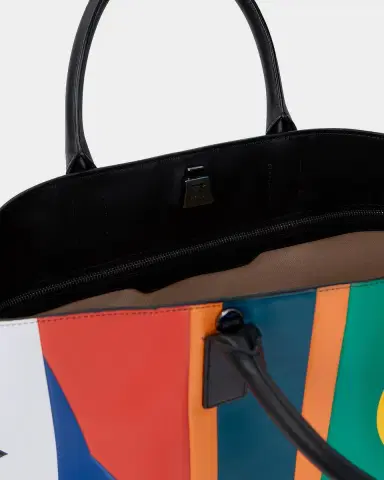 Akris Ai Medium Patchwork Leather Tote Bag | Thumbnail 4