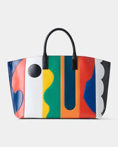 Akris Ai Medium Patchwork Leather Tote Bag | Thumbnail 5