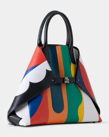 Akris Ai Medium Patchwork Leather Tote Bag | Thumbnail 6