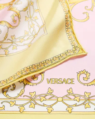 Versace Printed Silk Twill Foulard Scarf | Thumbnail 3 Versace Printed Silk Twill Foulard Scarf | Thumbnail 3