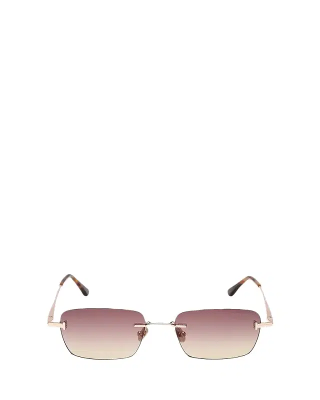 TOM FORD Jake 54mm Rectangular Sunglasses