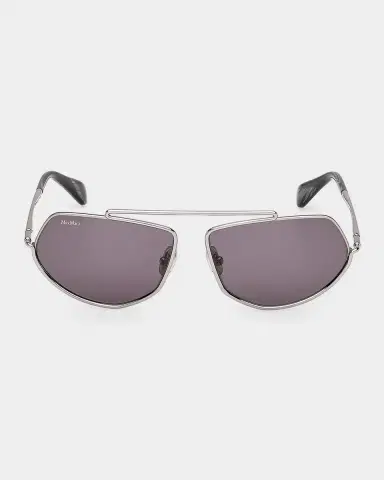 Max Mara 60mm Metal Geometric Sunglasses | Thumbnail 2 Max Mara 60mm Metal Geometric Sunglasses | Thumbnail 2