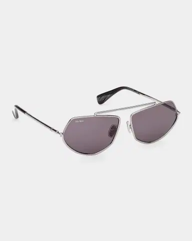 Max Mara 60mm Metal Geometric Sunglasses | Thumbnail 5 Max Mara 60mm Metal Geometric Sunglasses | Thumbnail 5