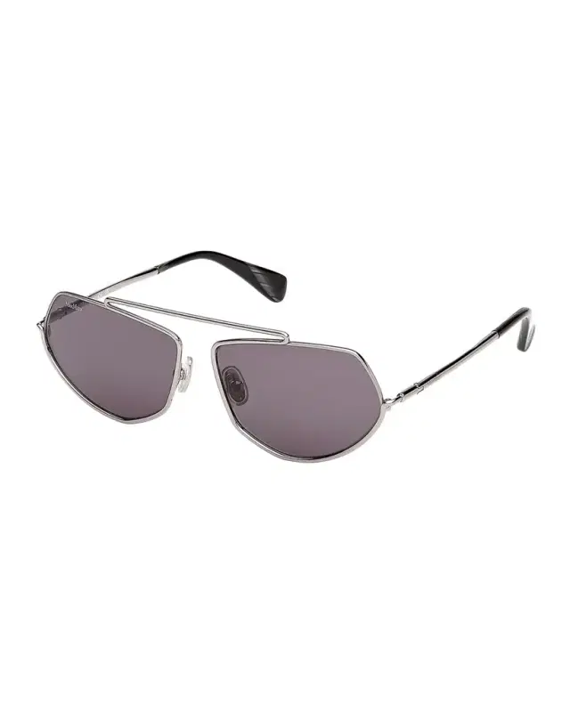 Max Mara 60mm Metal Geometric Sunglasses