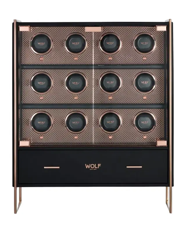 WOLF Axis 12-Piece Watch Winder Cabinet