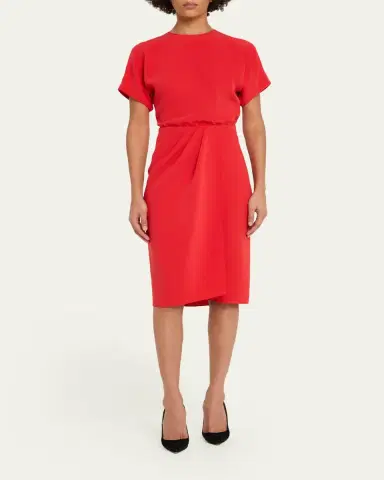 Giorgio Armani Washed Silk Asymmetric Midi Dress | Thumbnail 2 Giorgio Armani Washed Silk Asymmetric Midi Dress | Thumbnail 2