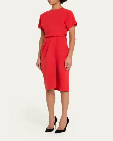 Giorgio Armani Washed Silk Asymmetric Midi Dress | Thumbnail 4 Giorgio Armani Washed Silk Asymmetric Midi Dress | Thumbnail 4