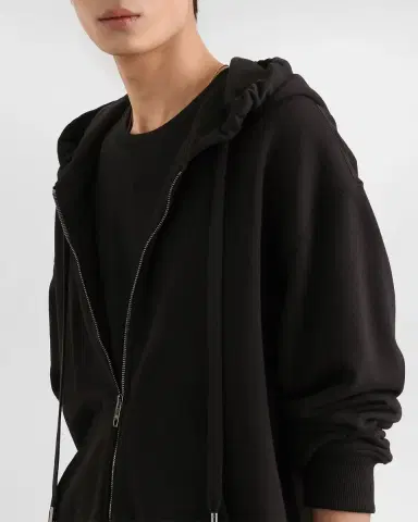 Dolce & Gabbana Men's Brushed Cotton Logo Patch Hooded Sweatshirt | Thumbnail 5