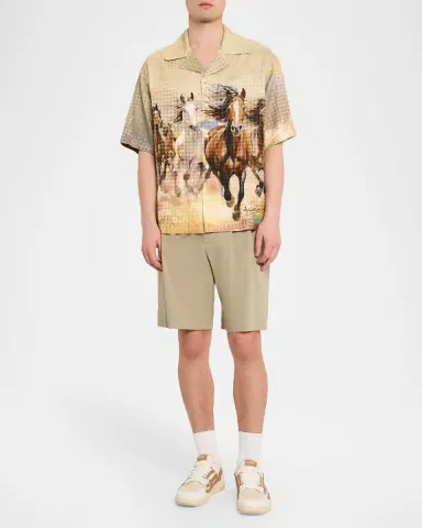 Amiri Men 's Year of The Horse MA Quad Camp Shirt | Thumbnail 2 Amiri Men 's Year of The Horse MA Quad Camp Shirt | Thumbnail 2