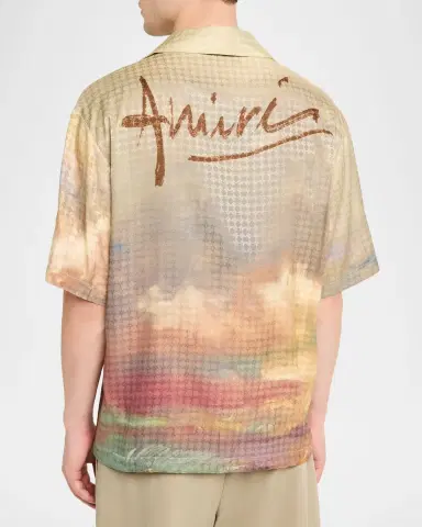 Amiri Men 's Year of The Horse MA Quad Camp Shirt | Thumbnail 3 Amiri Men 's Year of The Horse MA Quad Camp Shirt | Thumbnail 3