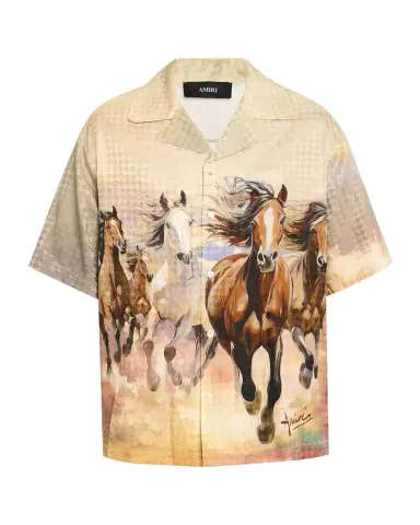 Amiri Men 's Year of The Horse MA Quad Camp Shirt | Thumbnail 1 Amiri Men 's Year of The Horse MA Quad Camp Shirt | Thumbnail 1