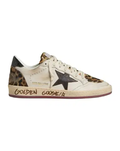 Golden Goose Ball Star Mixed Leather Low-Top Sneakers | Thumbnail 1