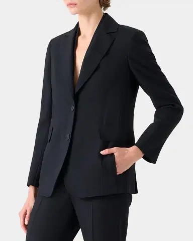 Akris Malik Cool Wool Single-Breasted Jacket | Thumbnail 10