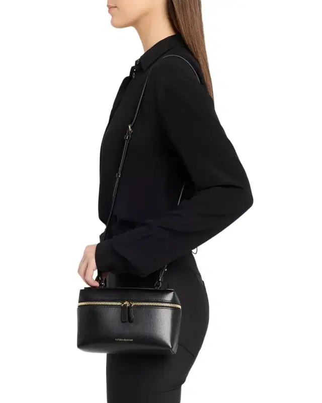 Vanity Convertible Top-Handle Bag in Smooth Leather
