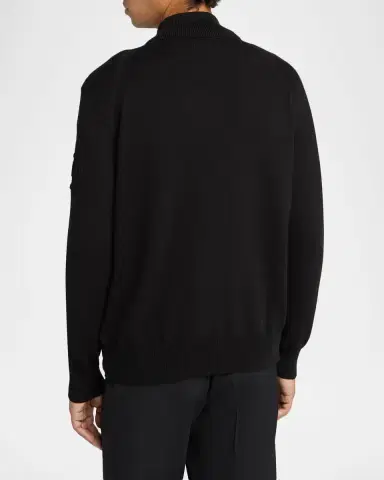 Moncler Men's Quilted Knit Hybrid Full-Zip Cardigan | Thumbnail 2 Moncler Men's Quilted Knit Hybrid Full-Zip Cardigan | Thumbnail 2