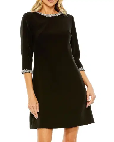 Mac Duggal Embellished A-Line Cocktail Dress | Thumbnail 1 Mac Duggal Embellished A-Line Cocktail Dress | Thumbnail 1