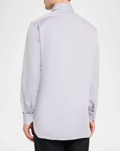Kiton Men's Solid Button-Front Shirt | Thumbnail 3