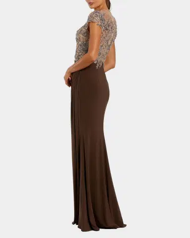 Mac Duggal Evening Crystal-Embellished Jersey Gown | Thumbnail 3