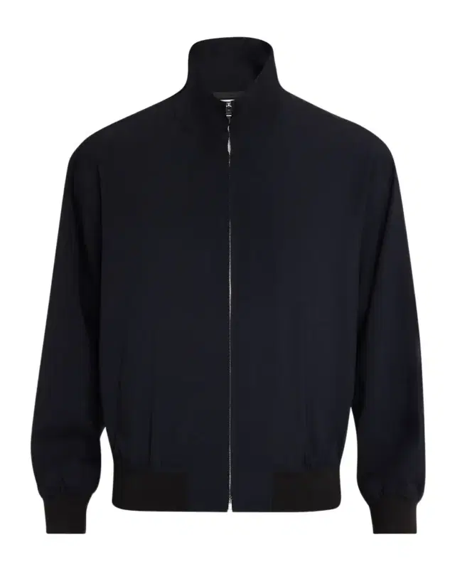 Men 's Wool Full-Zip Blouson