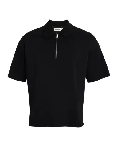 FRAME Men 's Cotton Half-Zip Polo Shirt | Thumbnail 1