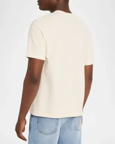 Frame Men's Cotton Jacquard Crewneck T-Shirt | Thumbnail 3