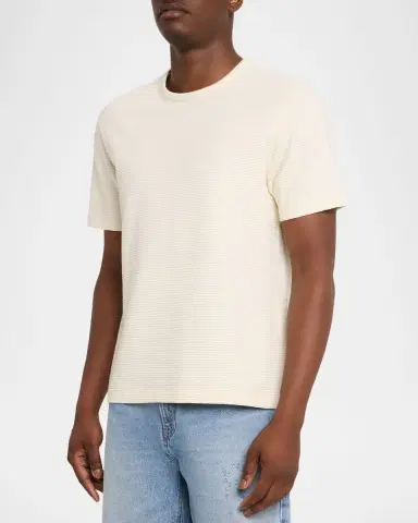 Frame Men's Cotton Jacquard Crewneck T-Shirt | Thumbnail 4