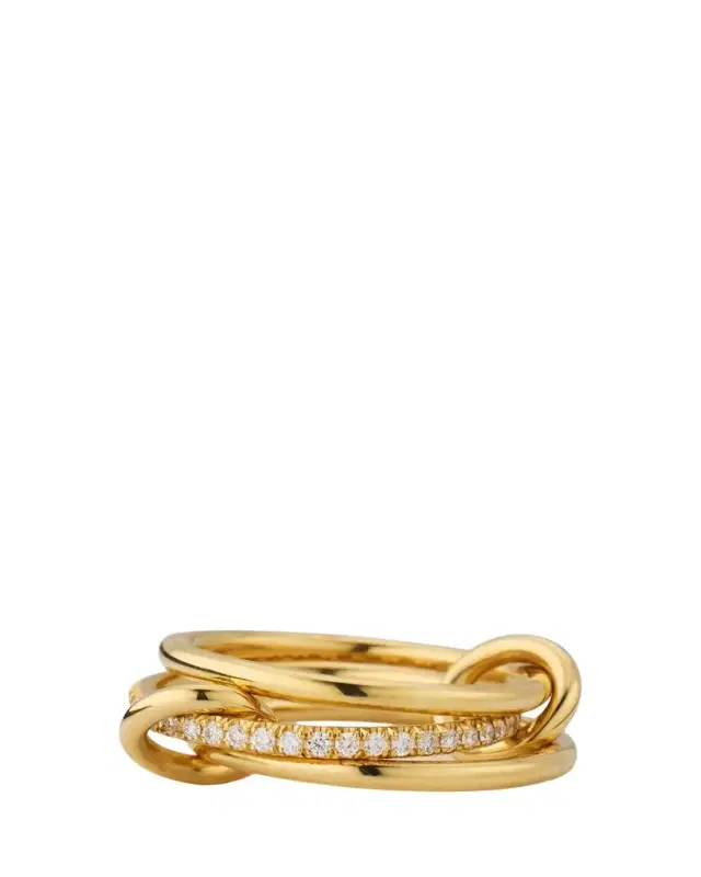 18K Yellow Gold Sonny 3 Link Ring