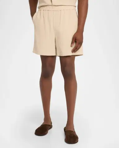 FRAME Men's Open Weave Textured Pull-On Shorts | Thumbnail 4 FRAME Men's Open Weave Textured Pull-On Shorts | Thumbnail 4