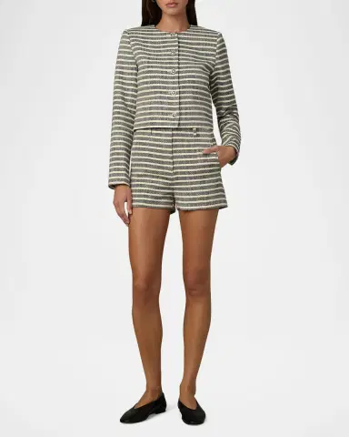 Joe 's Jeans Talia Stripe Tweed Jacket | Thumbnail 2 Joe 's Jeans Talia Stripe Tweed Jacket | Thumbnail 2