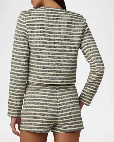 Joe 's Jeans Talia Stripe Tweed Jacket | Thumbnail 3 Joe 's Jeans Talia Stripe Tweed Jacket | Thumbnail 3