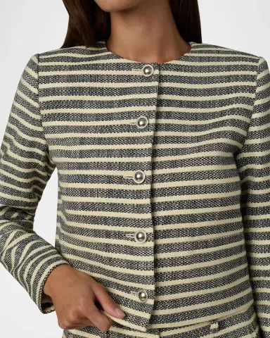 Joe 's Jeans Talia Stripe Tweed Jacket | Thumbnail 6 Joe 's Jeans Talia Stripe Tweed Jacket | Thumbnail 6