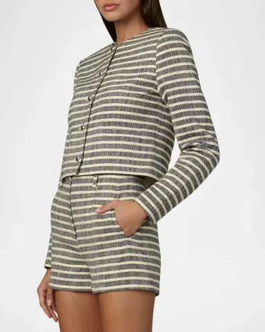 Joe 's Jeans Talia Stripe Tweed Jacket | Thumbnail 7 Joe 's Jeans Talia Stripe Tweed Jacket | Thumbnail 7