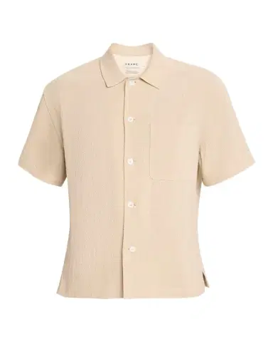 FRAME Men's Textured Short-Sleeve Shirt | Thumbnail 1