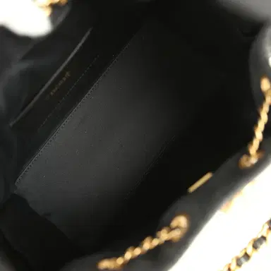 Chanel Chanel Small 25 Hobo Bag Black Washed Denim Antique Gold Hardware | Thumbnail 8 Chanel Chanel Small 25 Hobo Bag Black Washed Denim Antique Gold Hardware | Thumbnail 8