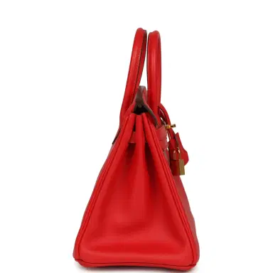 HERMÈS Hermes Birkin 25 Rouge De Coeur Jonathan Gold Hardware | Thumbnail 3 HERMÈS Hermes Birkin 25 Rouge De Coeur Jonathan Gold Hardware | Thumbnail 3
