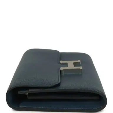 HERMÈS Hermes Constance Wallet To Go Bleu De Prusse Evercolor Palladium Hardware | Thumbnail 3 HERMÈS Hermes Constance Wallet To Go Bleu De Prusse Evercolor Palladium Hardware | Thumbnail 3