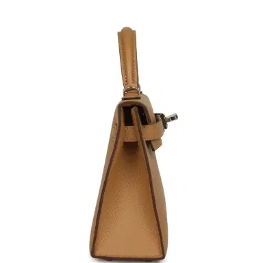 HERMÈS Hermes Kelly Sellier 20 Biscuit Epsom Palladium Hardware | Thumbnail 3