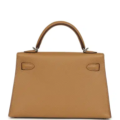HERMÈS Hermes Kelly Sellier 20 Biscuit Epsom Palladium Hardware | Thumbnail 4