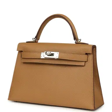HERMÈS Hermes Kelly Sellier 20 Biscuit Epsom Palladium Hardware | Thumbnail 5