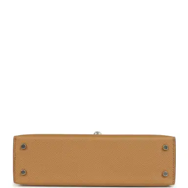 HERMÈS Hermes Kelly Sellier 20 Biscuit Epsom Palladium Hardware | Thumbnail 6