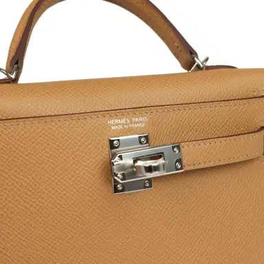 HERMÈS Hermes Kelly Sellier 20 Biscuit Epsom Palladium Hardware | Thumbnail 7