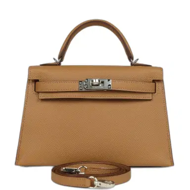 HERMÈS Hermes Kelly Sellier 20 Biscuit Epsom Palladium Hardware | Thumbnail 1