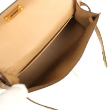 HERMÈS Hermes Kelly Sellier 20 Chai Matte Alligator Gold Hardware | Thumbnail 8
