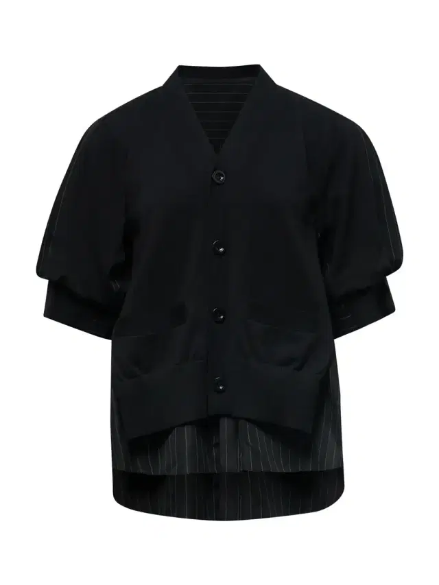Sacai Chalk Stripe x Cotton Knit Cardigan