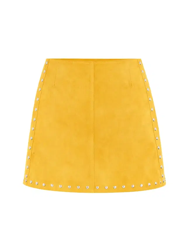 Suede Studded Tellier Mini Skirt