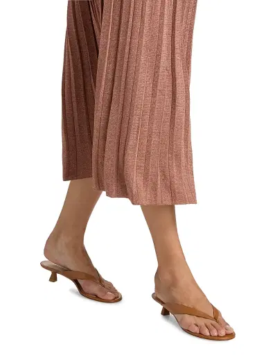 Zimmermann Women's Wanderlust Pleated Metallic Midi-Skirt - Metallic Dusty Rose | Thumbnail 6 Zimmermann Women's Wanderlust Pleated Metallic Midi-Skirt - Metallic Dusty Rose | Thumbnail 6
